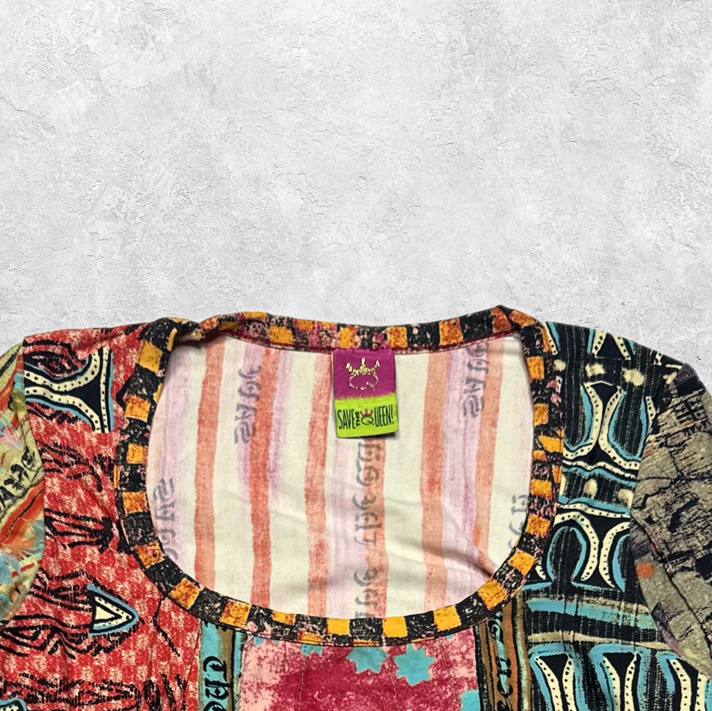 Save The Queen Printed Long Sleeve Top