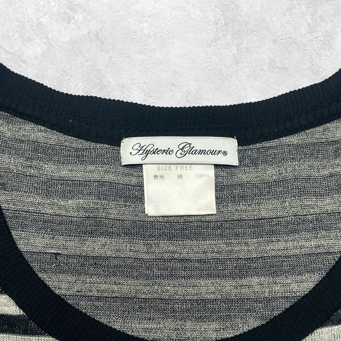 Hysteric Glamour Striped Skull Top