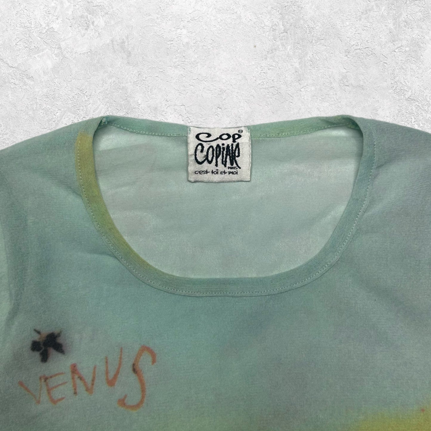 Cop Copine "Ozure" Mesh Long Sleeve Top