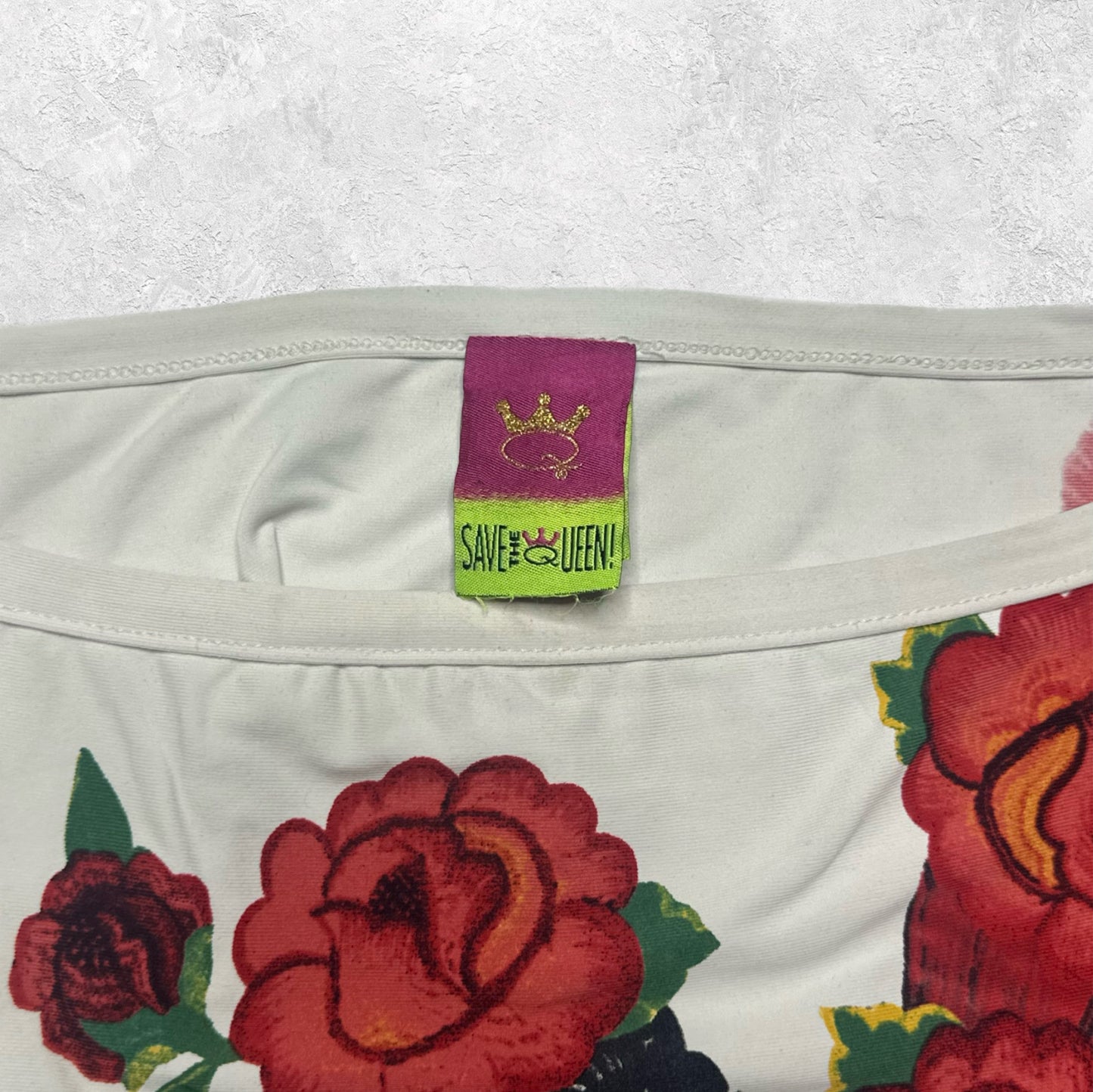 Save The Queen "Viva La Vida" Rose Graphic Long Sleeve Top
