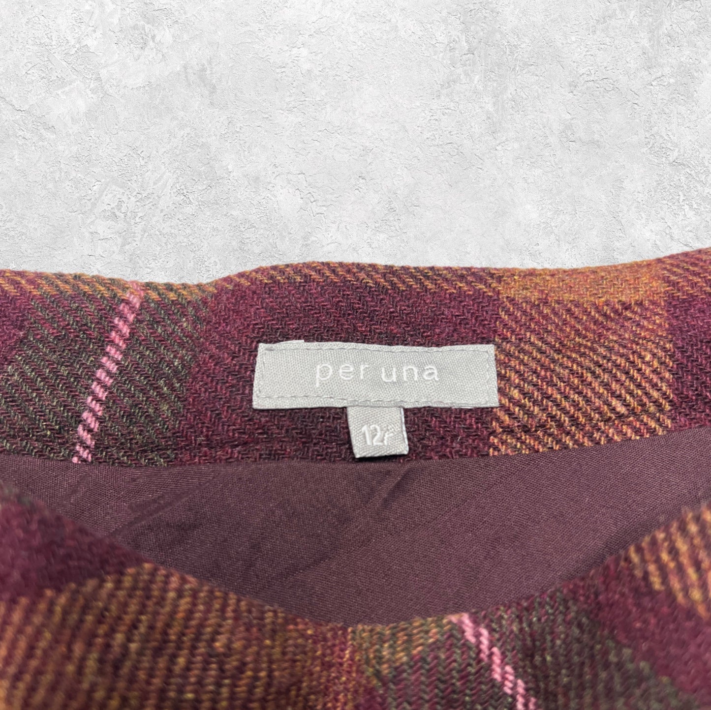 Per Una Layered Plaid Patchwork Maxi Skirt