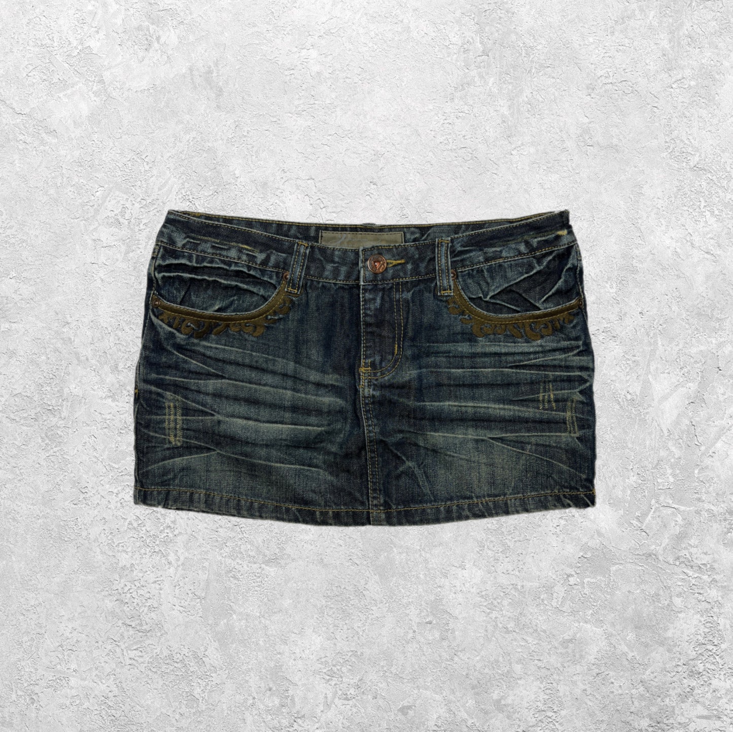 Pick Your Poison Denim Mini Skirt