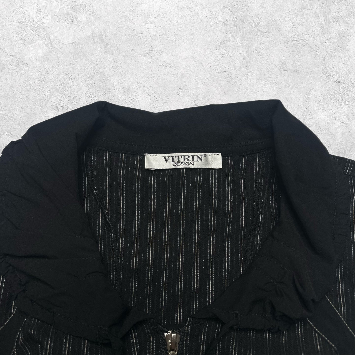 Vitrin Design Avant Garde Pinstripe Dress