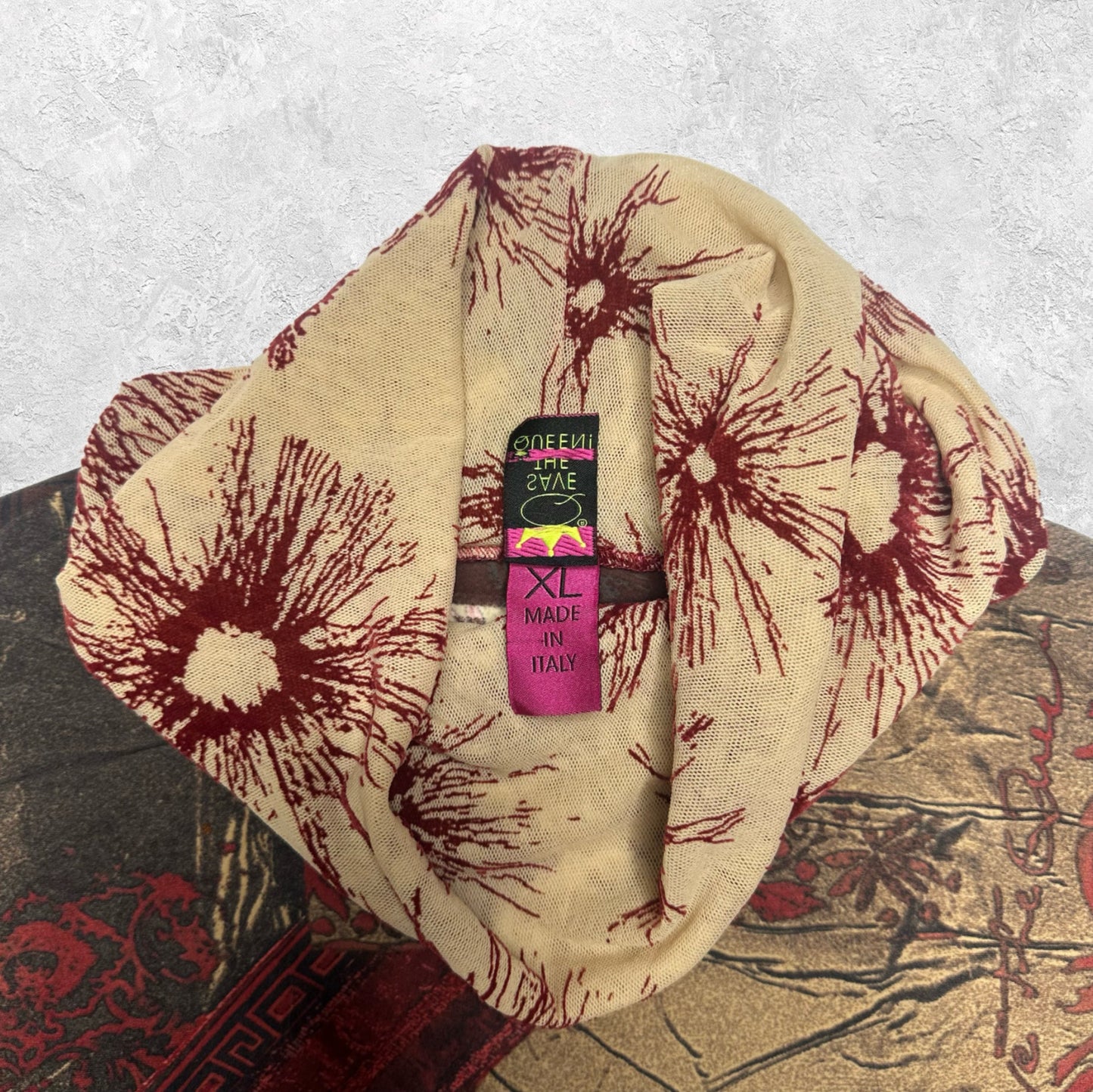 Save The Queen Turtleneck Long Sleeve Graphic Top