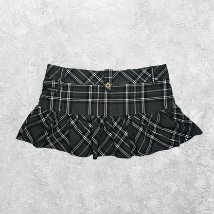 Casual Collection Plaid Pleated Mini Skirt