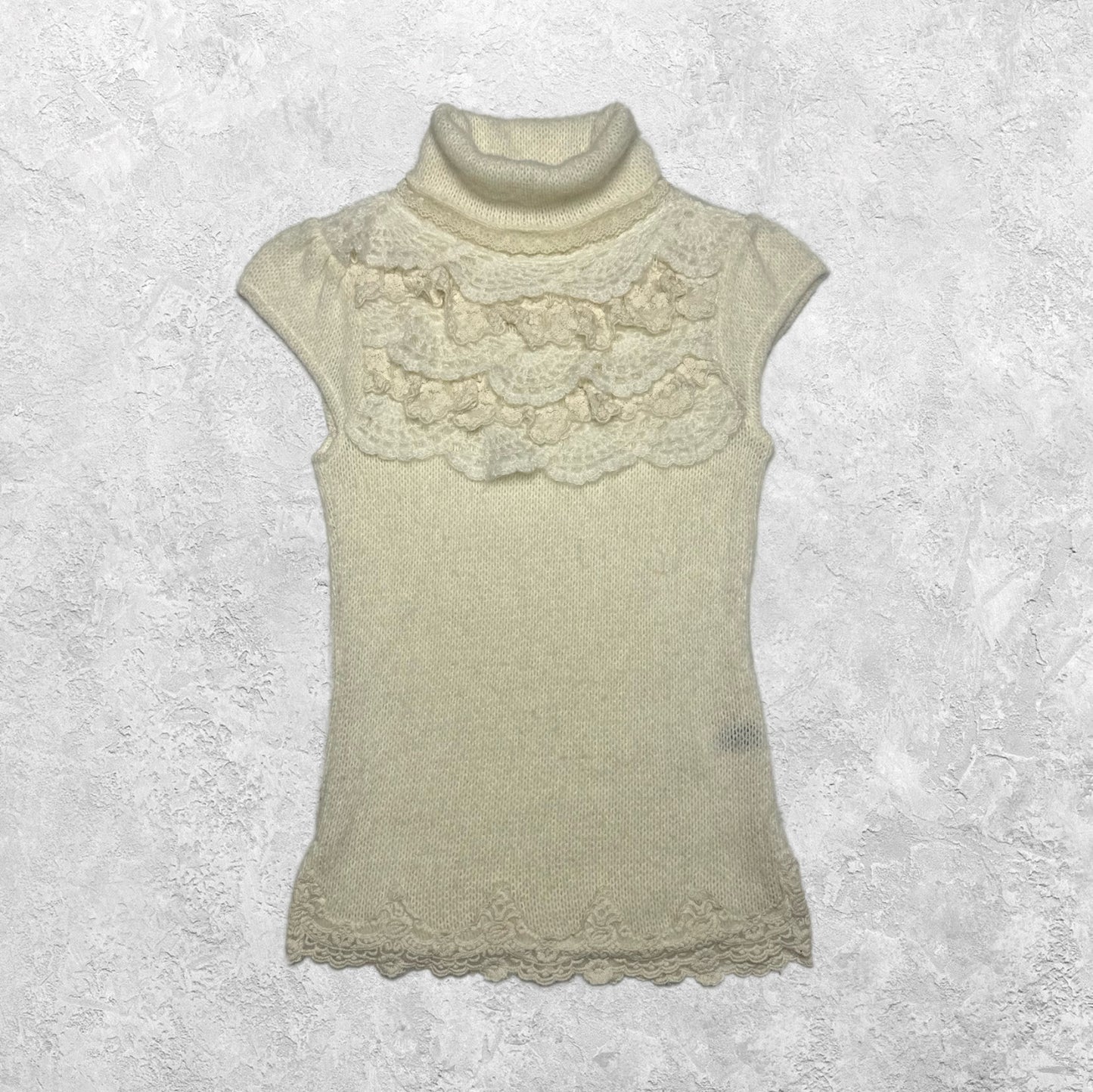 Elegance is an Attitude Knit Short Sleeve Turtleneck Top