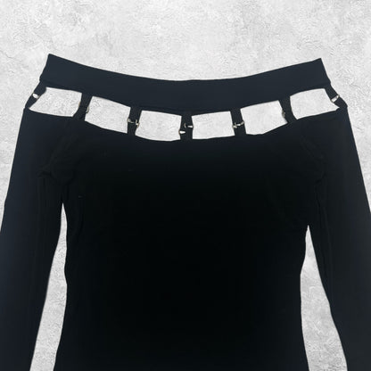 Cutout Long Sleeve Top