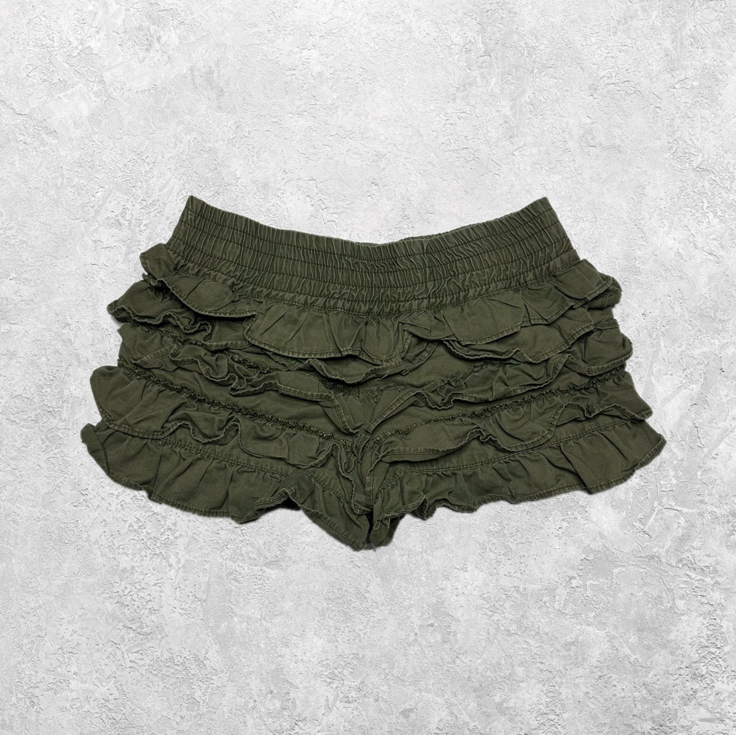 Barbie Army Green Tiered Bloomer Shorts