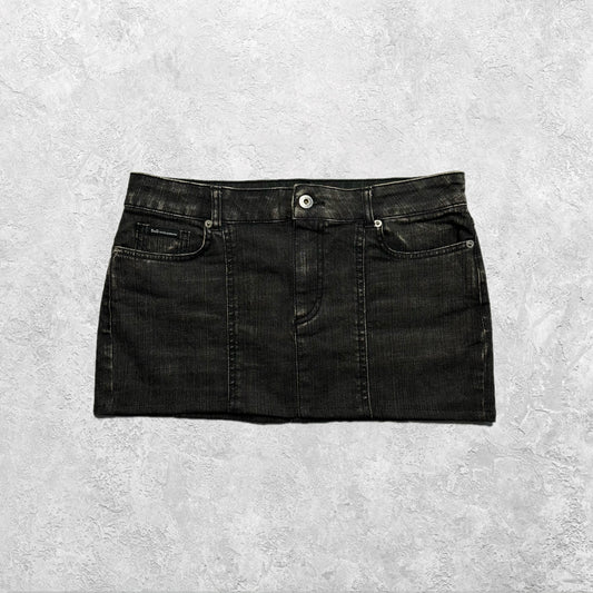 Dolce & Gabbana Black Denim Mini Skirt