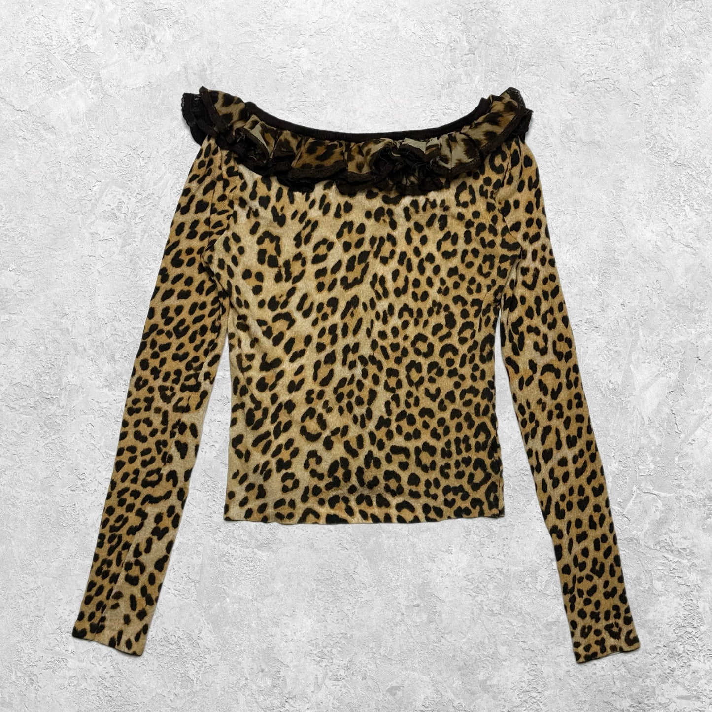 Blumarine Cheetah Print Long Sleeve