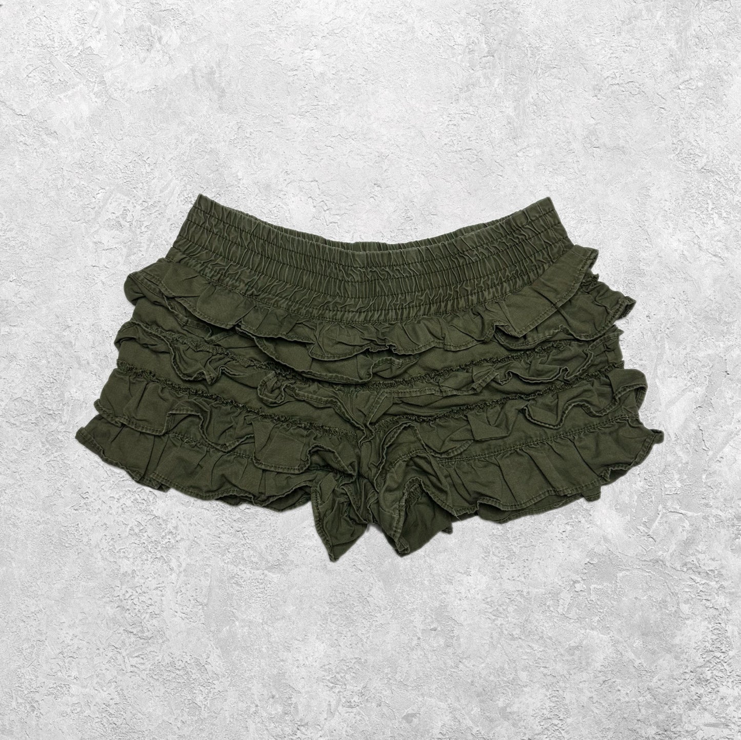 Barbie Army Green Tiered Bloomer Shorts