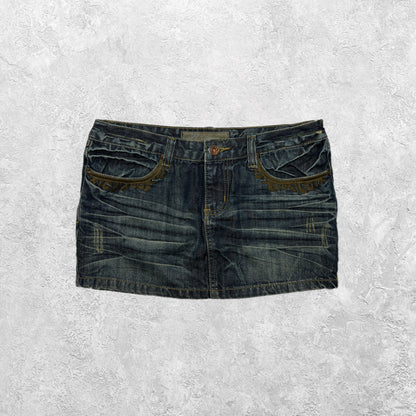 Pick Your Poison Denim Mini Skirt