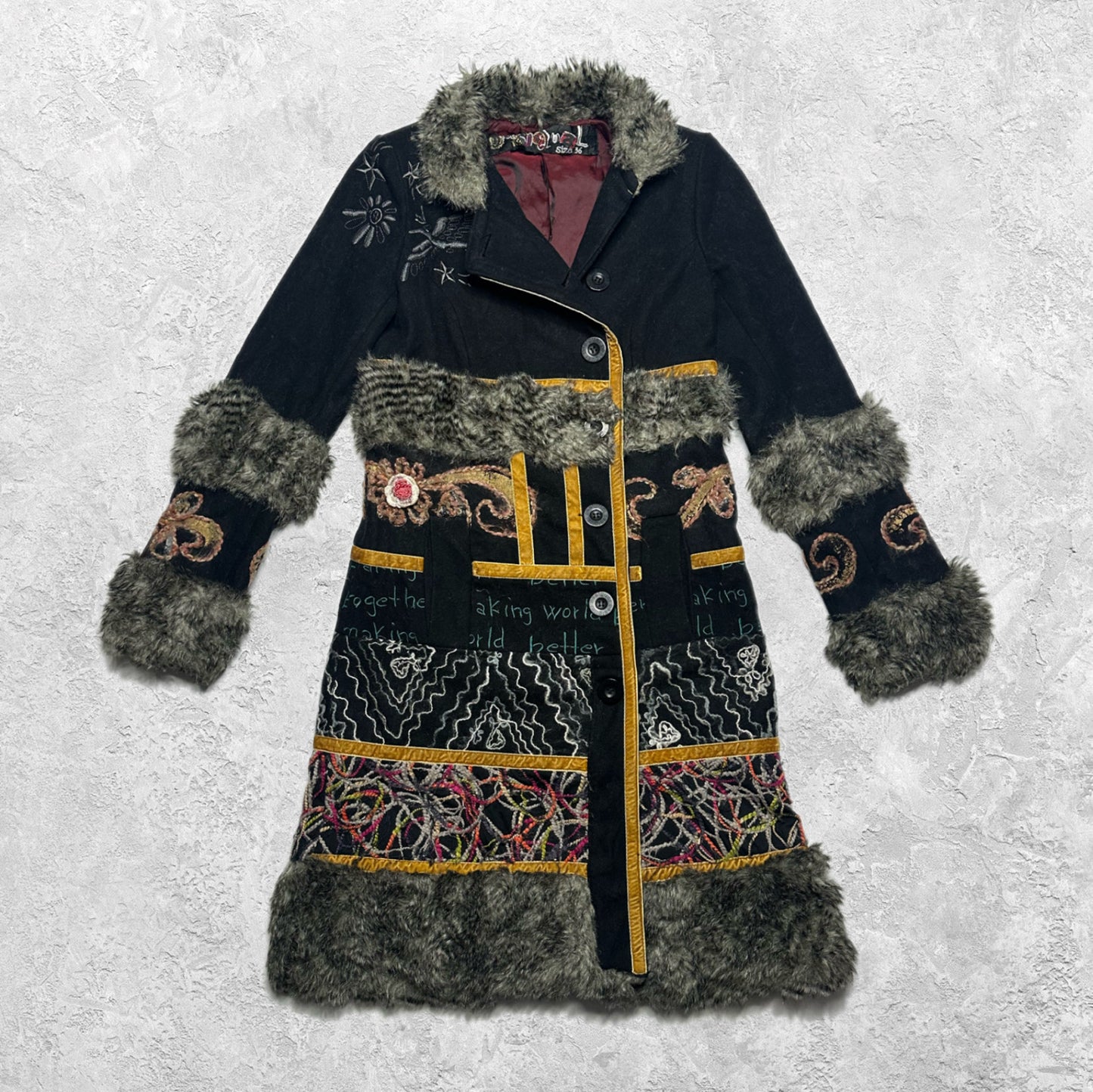 Desigual Afghan Coat